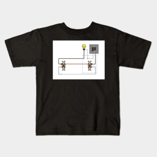 3-Way Switch Diagram Line Load Wires Same Box Kids T-Shirt